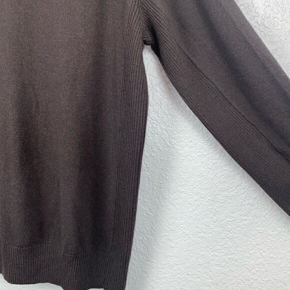 GAP Men's Brown Long Sleeve 100% Wool 1/4 Zip Sweater Extra Large XL - Picture 2 of 9
